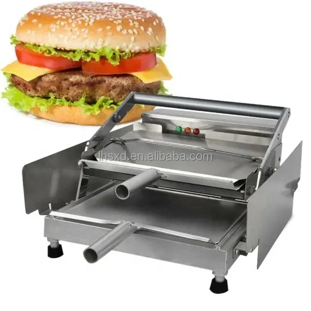 Commercial Stainless Steel Electric Automatic Burger Making Machine Hamburger Burger Bun Maker Machine 3
