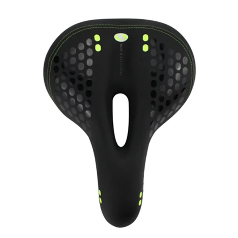 

Bicycle Saddle with Tail Light Thicken Widen MTB Soft Comfortable Bike Hollow Cycling Rear Seat Warning Lamp 3 Modes