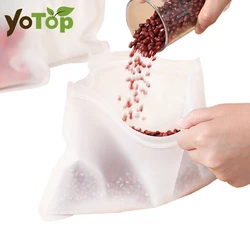 Reusable Leakproof Stand - Up Food Storage Bag - 27x28cm