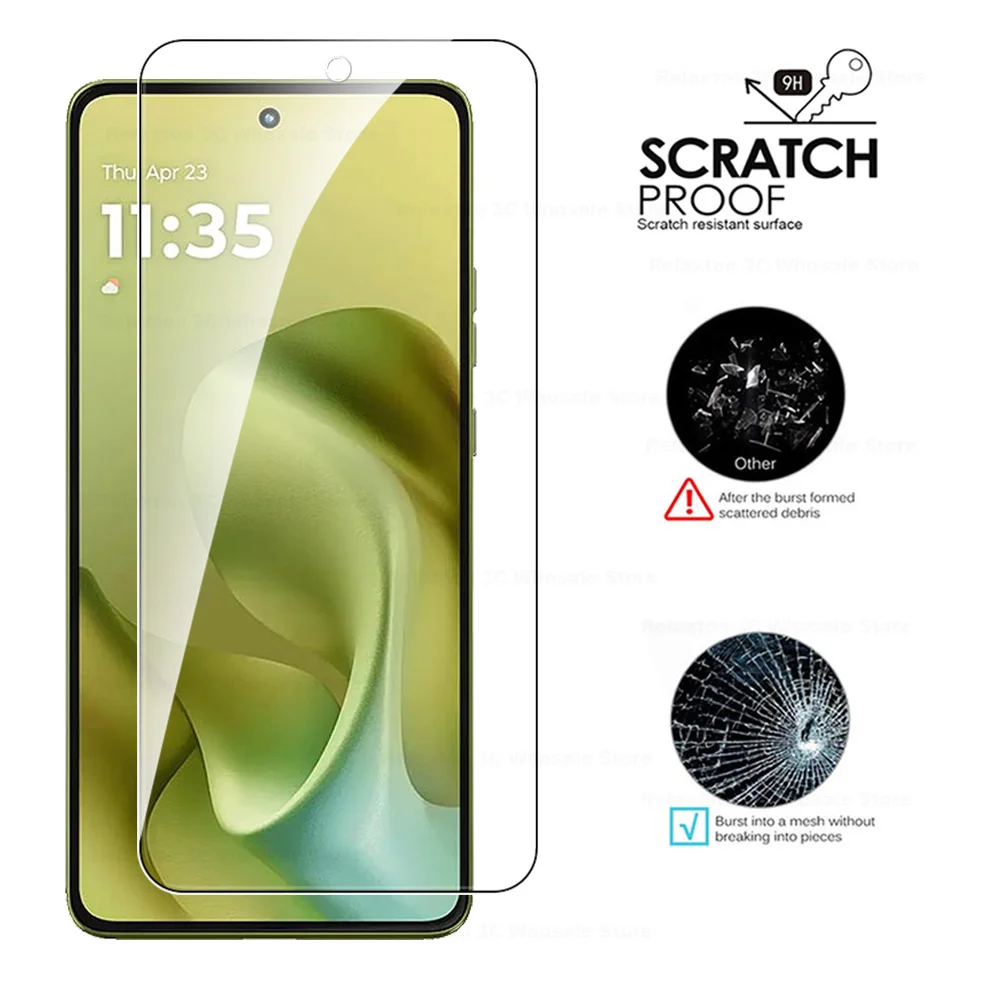Premium Screen Protector Set: 2-Pack Tempered Glass Film for Motorola Moto G86 Power