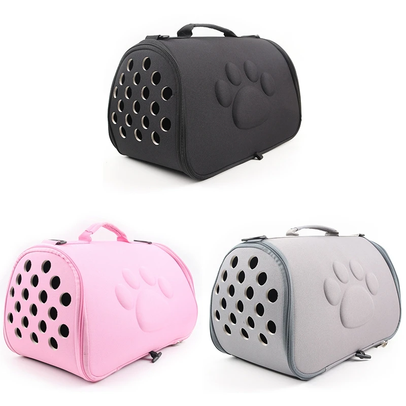 Dogs Cat Folding Pet Carrier Cage Collapsible Puppy Crate Handbag Carrying Bags Pets Supplies Transport Accessories