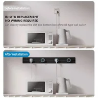 เต้ารับไฟฟ้าอเนกประสงค์สำหรับบ้าน ห้องครัว ห้องน้ำ สำนักงาน แบบถอดเปลี่ยนได้ คุณภาพสูง มาตรฐาน EU UK FR US THA 3