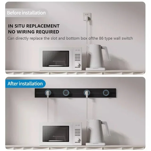 เต้ารับไฟฟ้าอเนกประสงค์สำหรับบ้าน ห้องครัว ห้องน้ำ สำนักงาน แบบถอดเปลี่ยนได้ คุณภาพสูง มาตรฐาน EU UK FR US THA 3