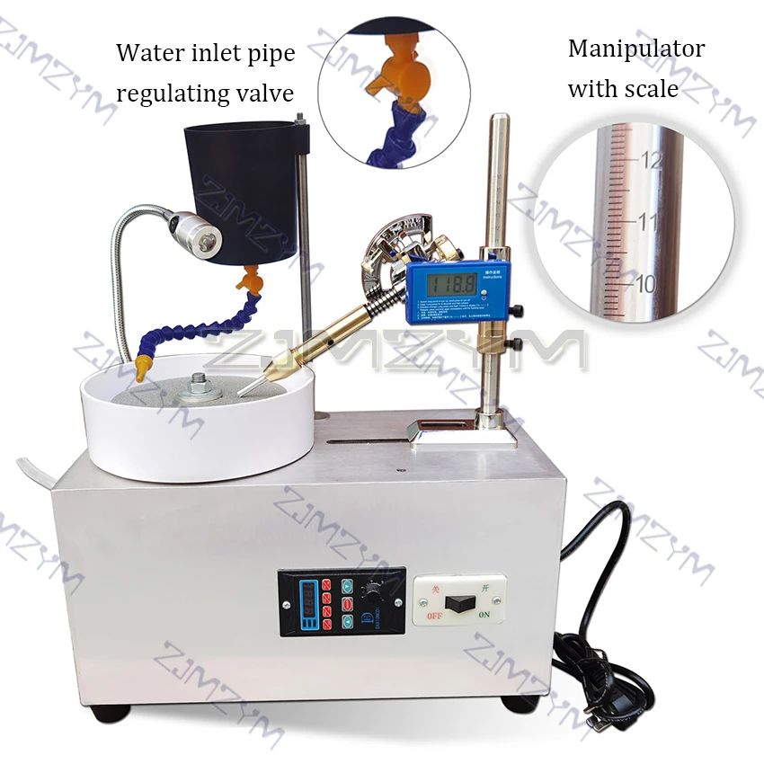 2800RPM Jewelry Processing Gemstone Grinding Polishing Angle Machine Flat Grinding Polishing Faceting Seal Machine
