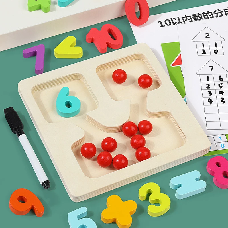 Children Montessori Counting Math Toys Arithmetic Addition Subtraction Teaching Aids Logical Thinking Educational Learning Toys