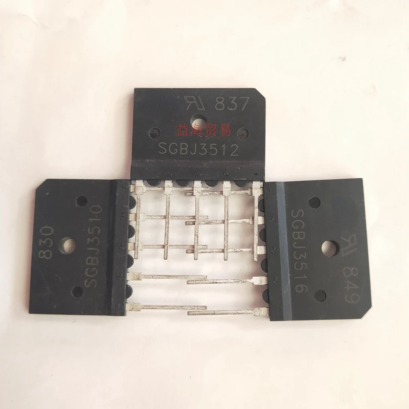 2PCS/LOT SGBJ3510 SGBJ3512 SGBJ3516 SGBJ3514 35A1200V Three-phase rectifier bridge Flat bridge diode bridge rectifier rectifier diodes electrical rectifier diodes