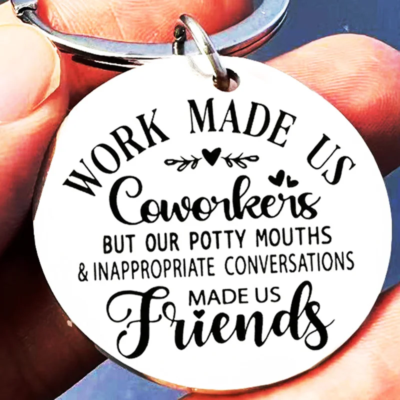 Keychains-Gifts-for-Coworker-Employee-Office-Keyring-for-Colleagues ...