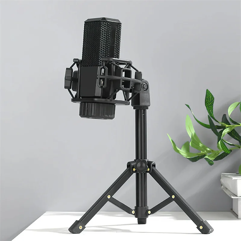 Portable Desktop Alloy Tripod Microphone Stand Table Microphone Tripod Stand for Desk Desk Mic Mic Holder microphone stand
