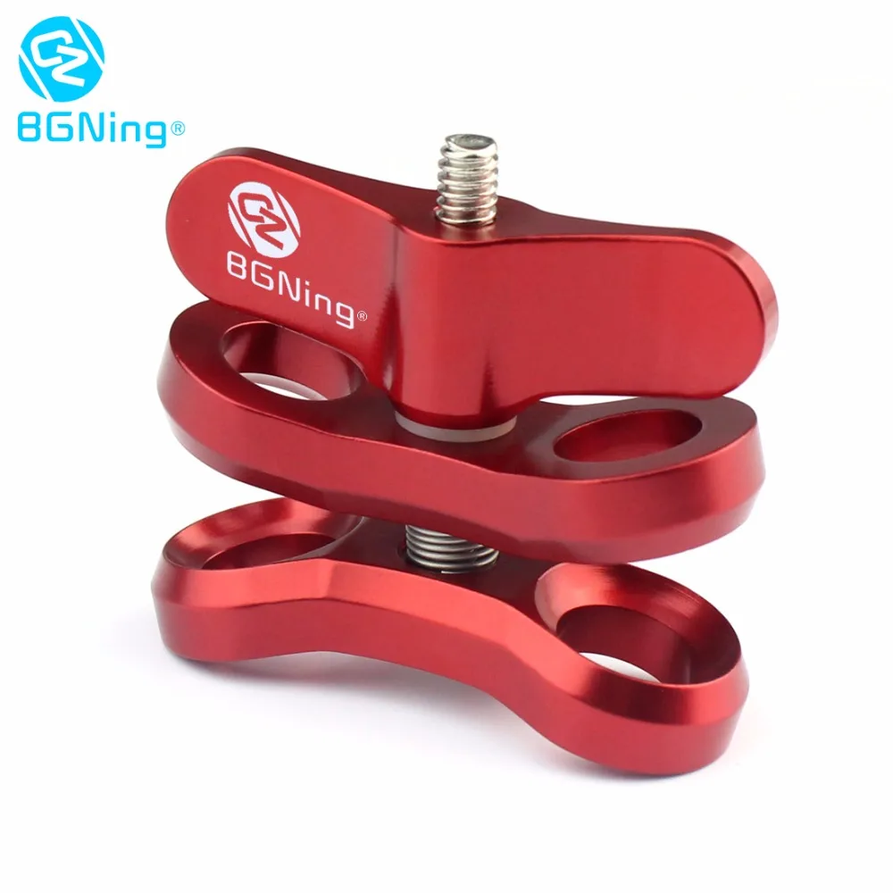 CNC Schmetterling Clip Clamp 2 3 Offene Loch Tauchen Licht Halterung Stativ Anschluss Ball Kopf Mount Adapter für Gopro Sport SLR Kamera – Detail 24