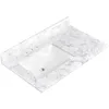 36x22 Inch Bathroom Vanity Top with Sink,Vanity Countertop 8 Inch Faucet 3 Hole Spread with Backsplash(Not included Faucet) 2