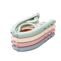 Multifunctional Travel Folding Clothes Hanger Portable Clothes Hanger Anti Slip Foldable Drying Rack Space Saving Stand 1