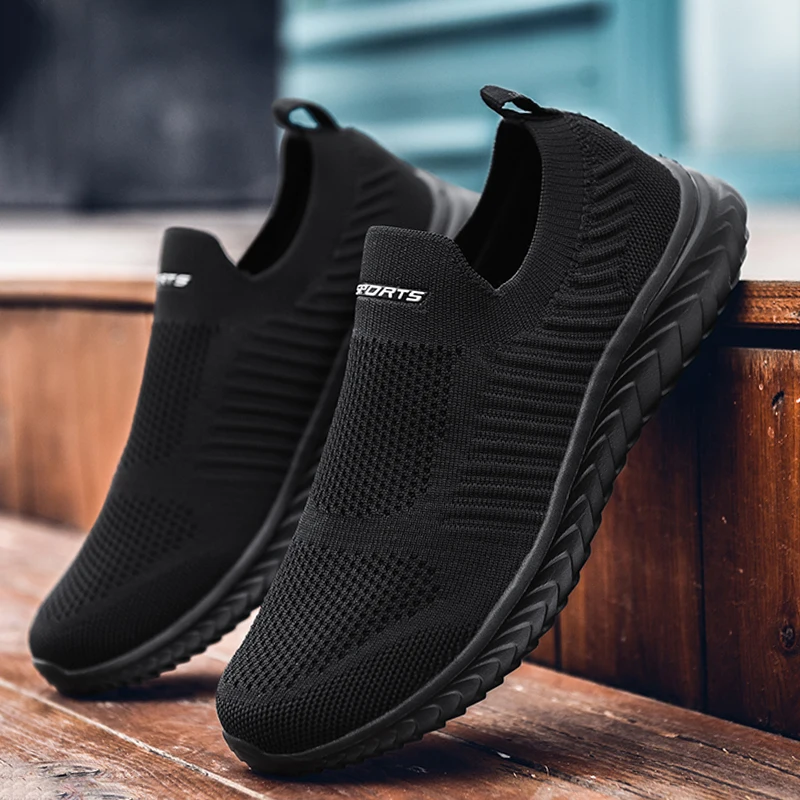 Men Shoes Lightweight Sneakers Men Fashion Running Shoes Breathable Slip On Wear-resistant Men Sneakers Zapatillas Hombre Best Sellers In Shoes
