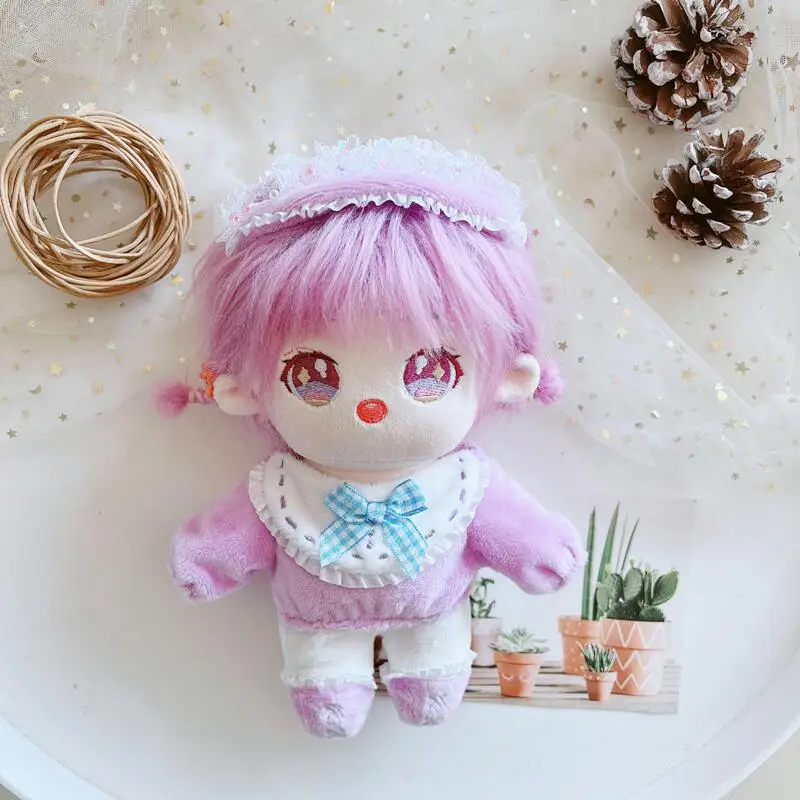 

20CM Doll Clothes Lovely Pajamas Outfit Plush Dolls Clothes Dress Up Generation Cool Stuff Kpop EXO idol Doll Accessories Gift