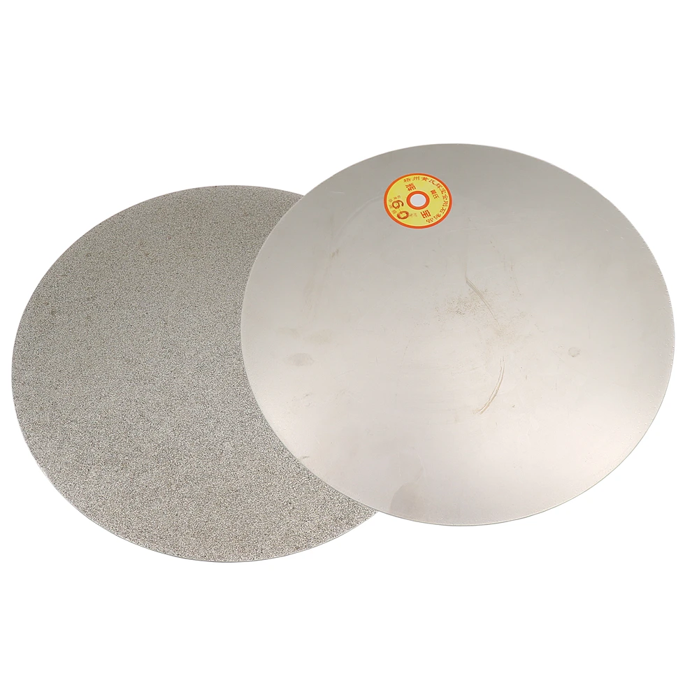 1PCS 12 Inch 300MM Diamond Grinding Disc No Center Hole Abrasive Wheels Coated Flat Lap Disk For Gemstone Jewelry Tools