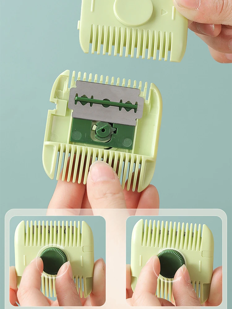 Baby Girls Hair Trimmers Comb HairCut Trim Bangs Broken Hair Manual Portable Hair Clipper Accessories
