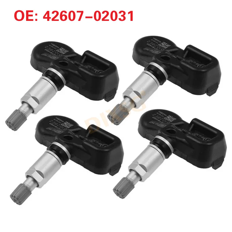4PCS Tire Pressure Sensor 42607-02031 PMV-C210 For TOYOTA Avensis Auris RAV4 Yaris Verso 4260702031 TPMS Sensor 433 Mhz