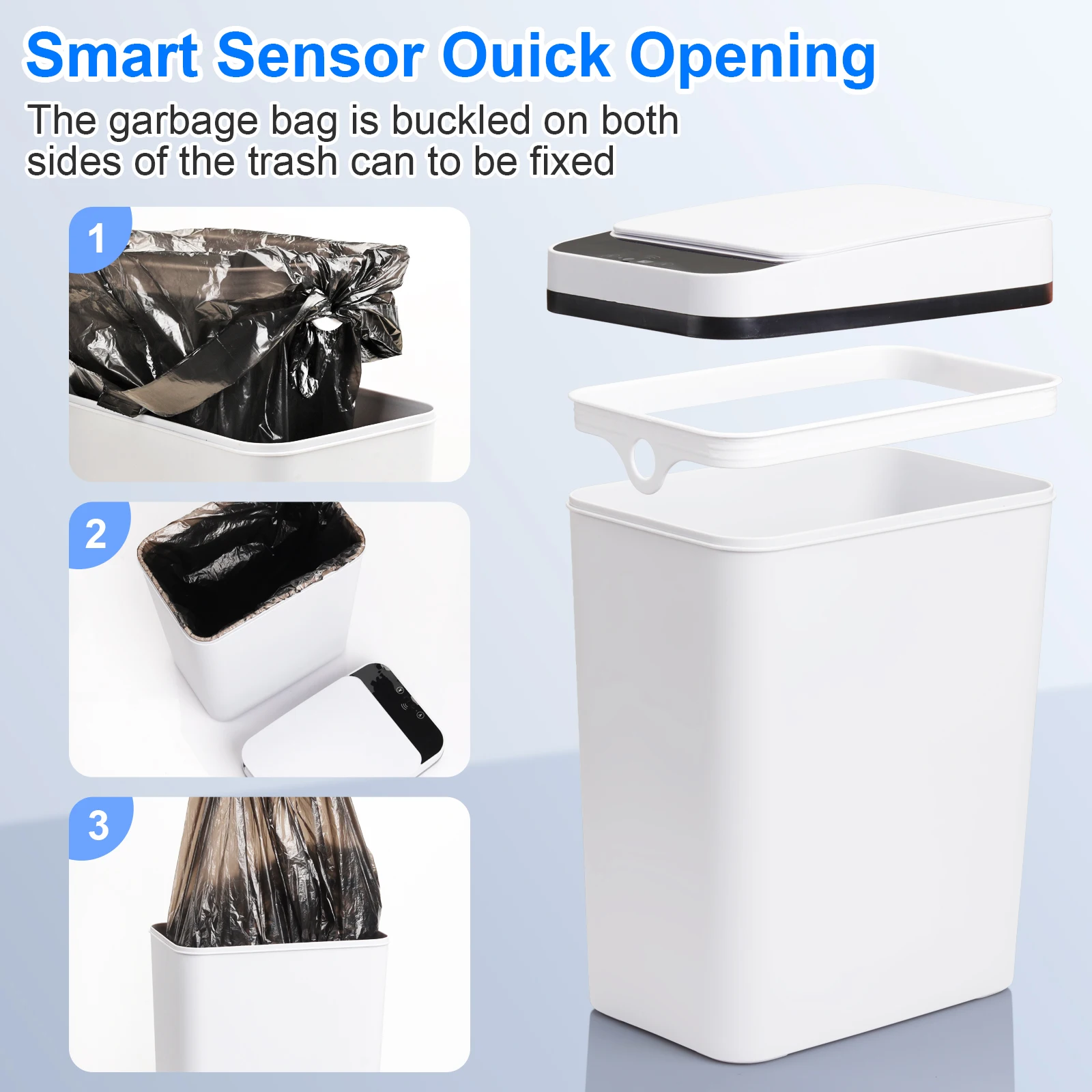 Automatic Motion Sensor Trash Can 5