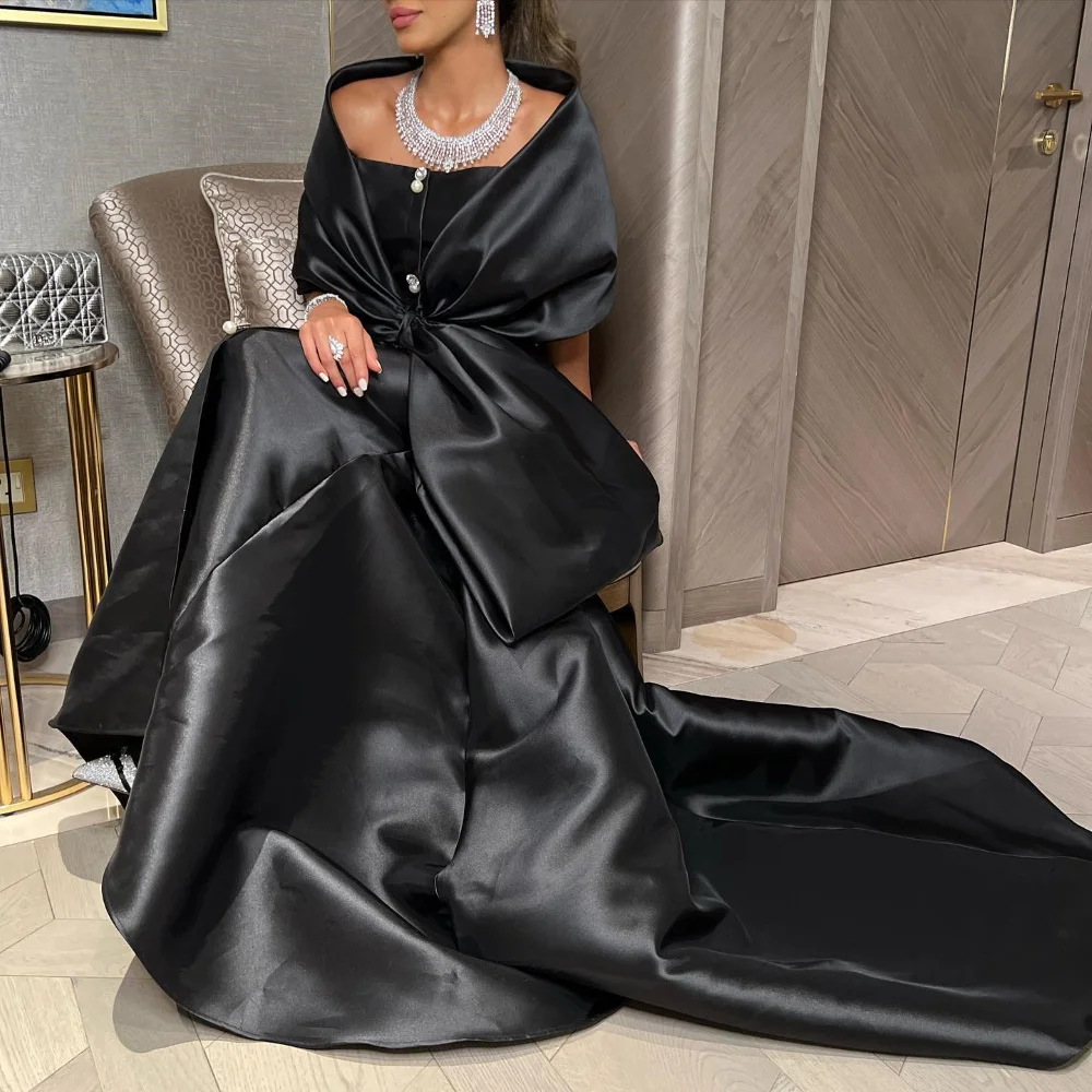 

Serendipity Evening Dress Formal Occasion Floor-Length Trumpet Strapless Elegant Pearls Beading Cocktail Prom Gown For Women