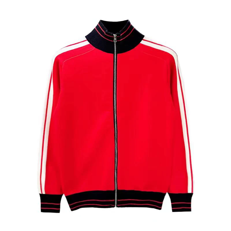 Spring/Autumn New Product Golf Men's Outdoor Sports Jacket Comfortable Zipper cardigan Sweater Versatile Coat Red Knitted Top