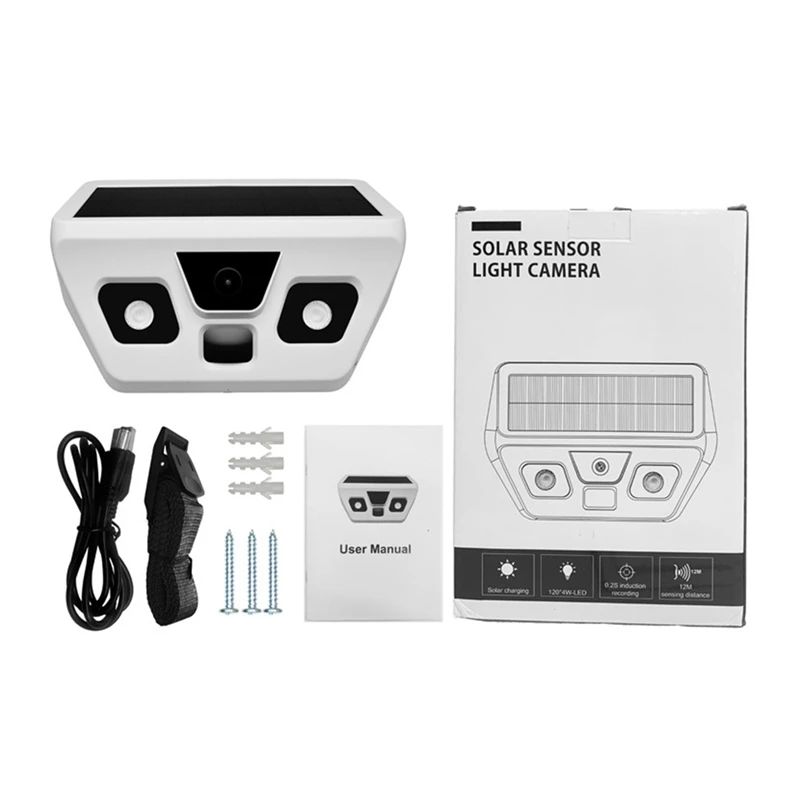 

Inductive Lighting 1080P Security Monitoring Wall Lamp Led Floodlight Solar Garden Lamp Night Vision Camera