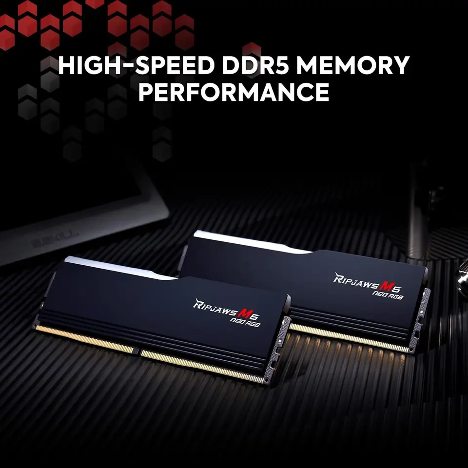 (未開封) G.SKILL RIPJAWS M5 DDR5 メモリー 64GB G.SKILL Ripjaws M5 Neo RGB Series DDR5 RAM (AMD Expo) 32GB (2x16GB