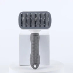 Pet Hair Remover Brush & Grooming Tool (GRAY)
