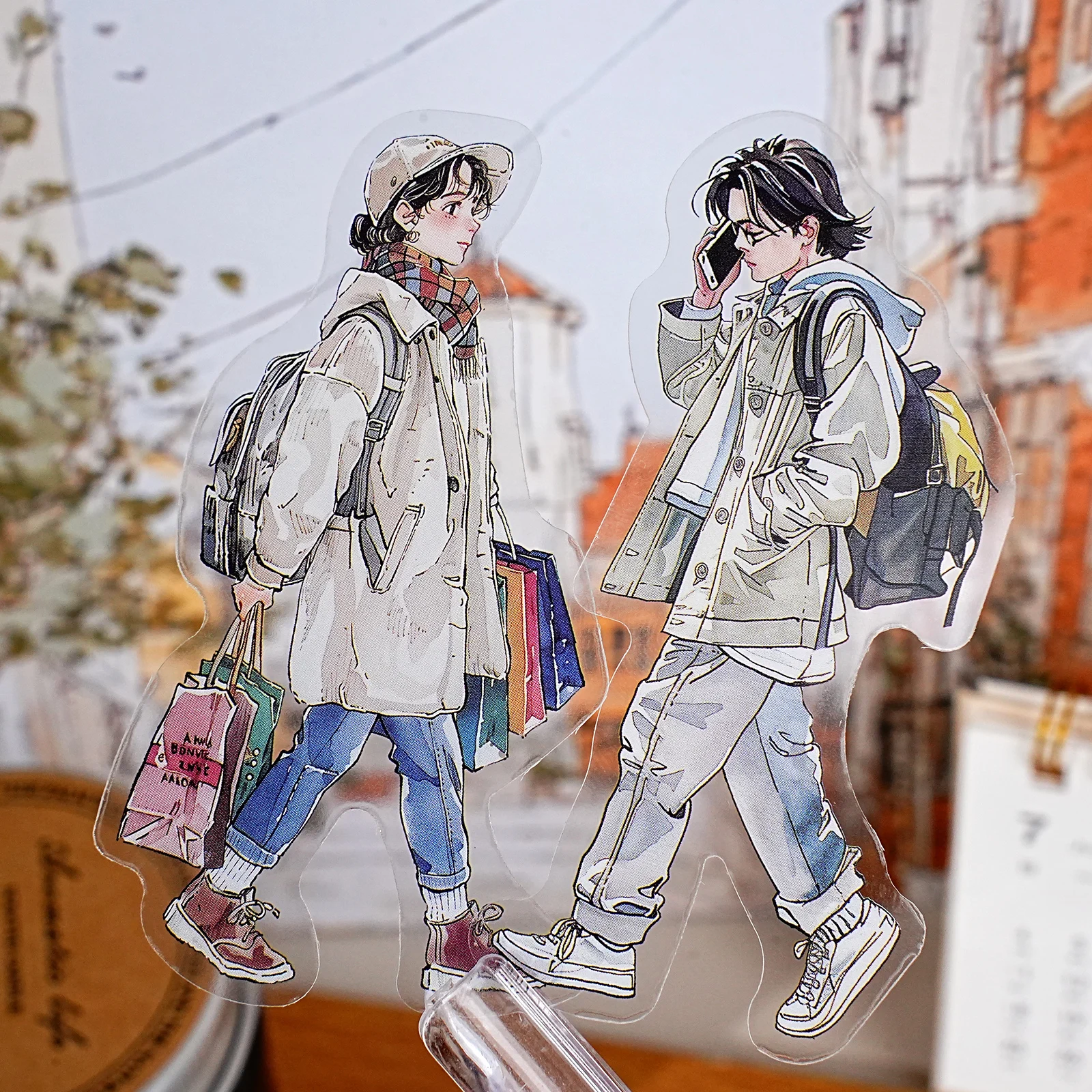 에토리 라이프 롱 스트리트 패스바이 트래블러 개인 레저 스티커 팩 DIY 스크랩북 용품, 사진 앨범, 학생 문구류, 노트북, 전화기 스티커, 어린이 선물 종이 가방, 장난감 스티커