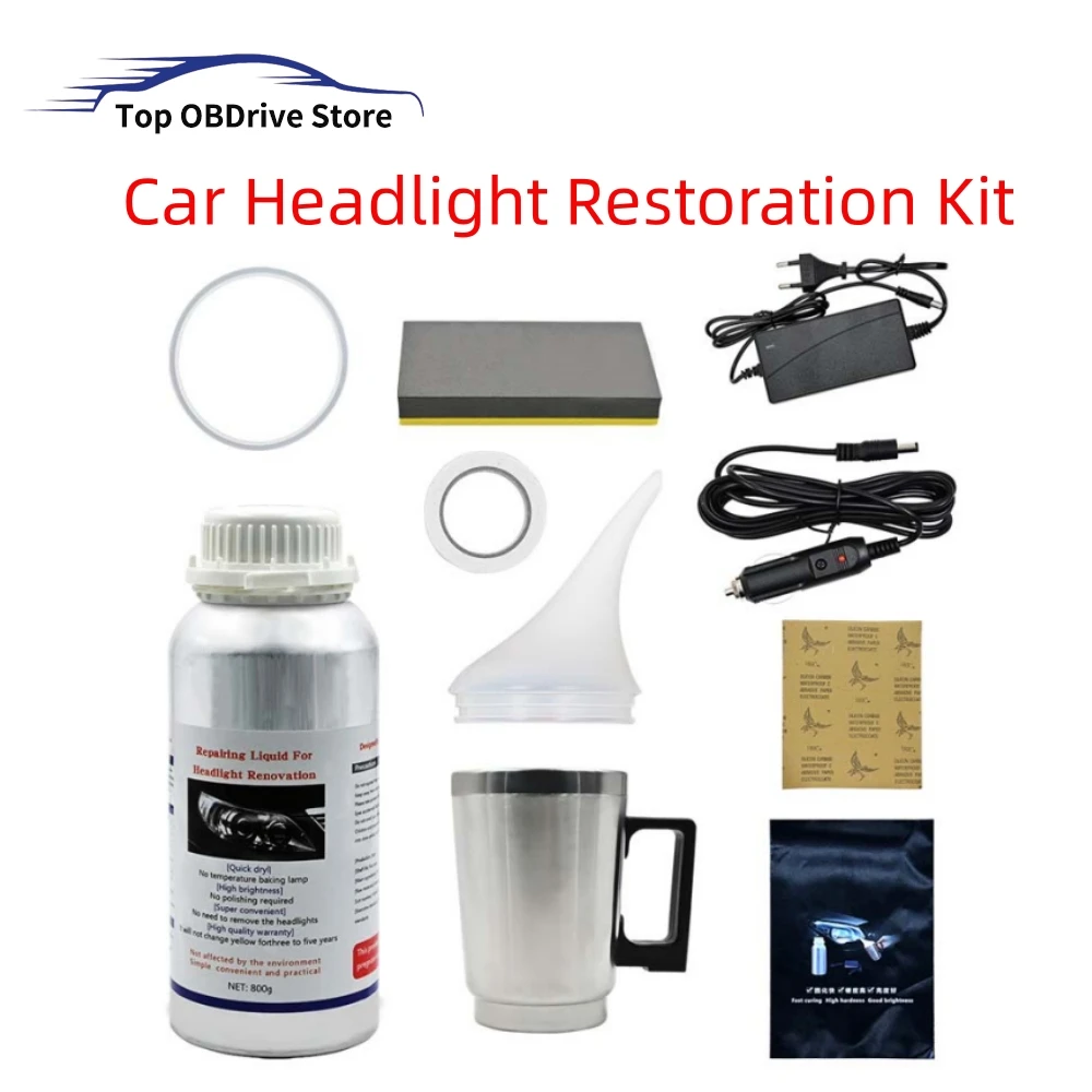 CarHeadlightRestorationKitHeadlampChemicalPolishingKit