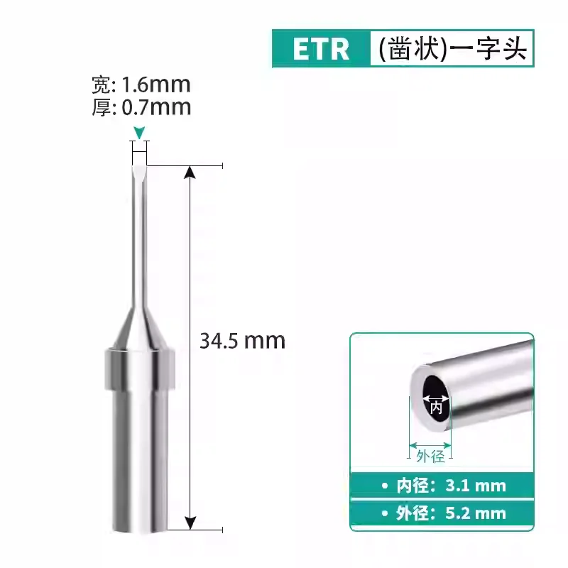 Universal Weller Soldering Iron Tips - ET Series for Precision Repair Work