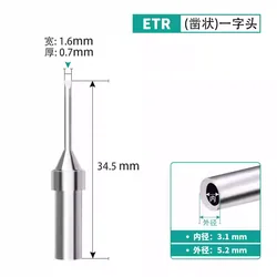 Universal Weller Soldering Iron Tips - ET Series for Precision Repair Work (ETR)