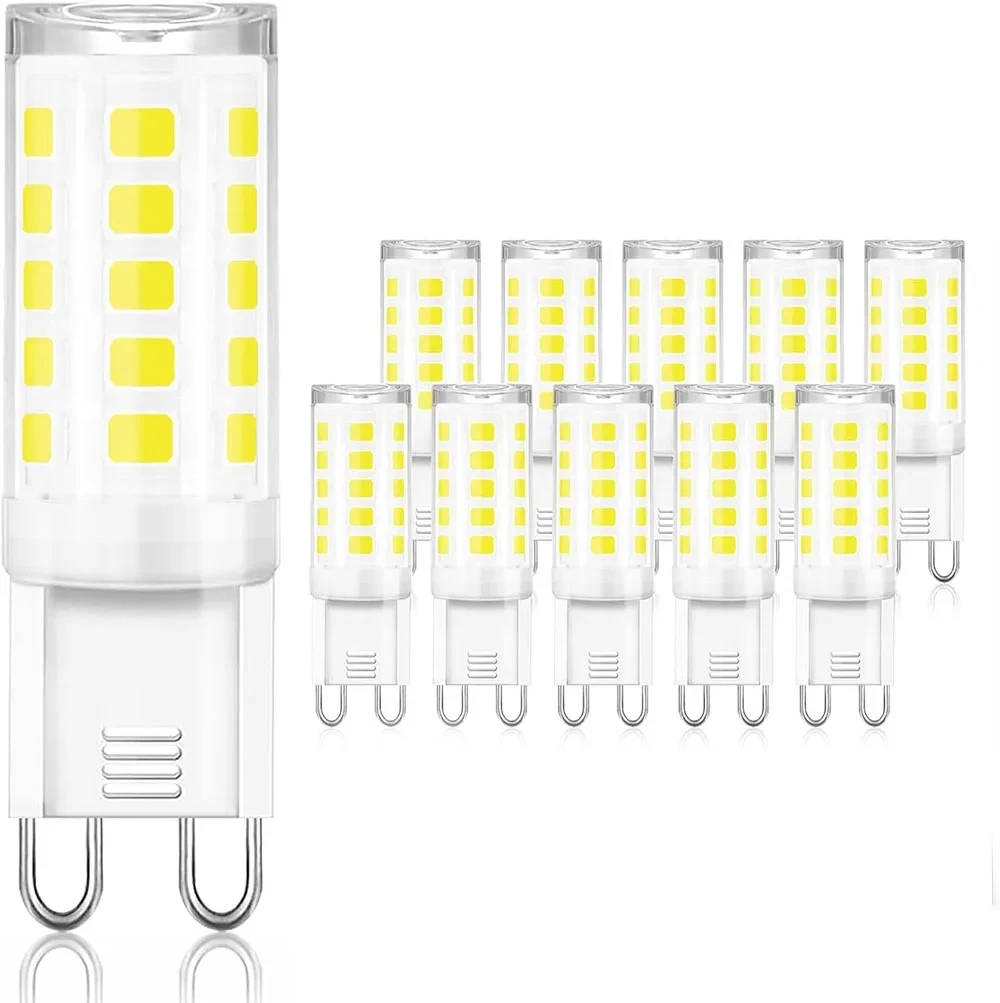 G9 LED Lamp 10 Pcs Brightest AC220V Ceramic SMD2835 LED Bulb Warm/Cool White Spotlight replace Halogen light