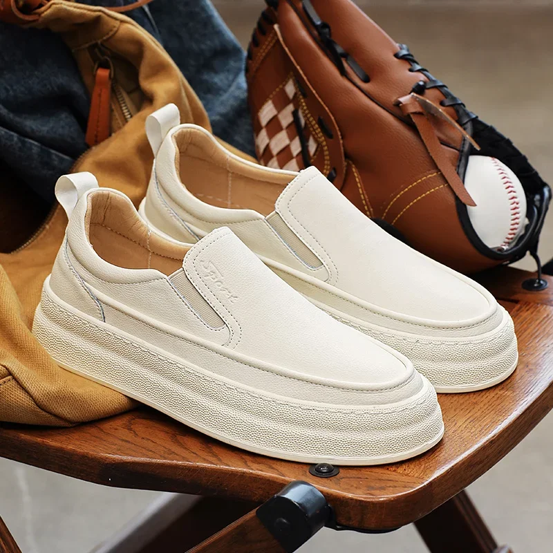 Luxury Genuine Leather Men's Loafers New Handmade Designer Shoes for Men Slip On Business Formal Shoes Moccasins Driving Shoes 4