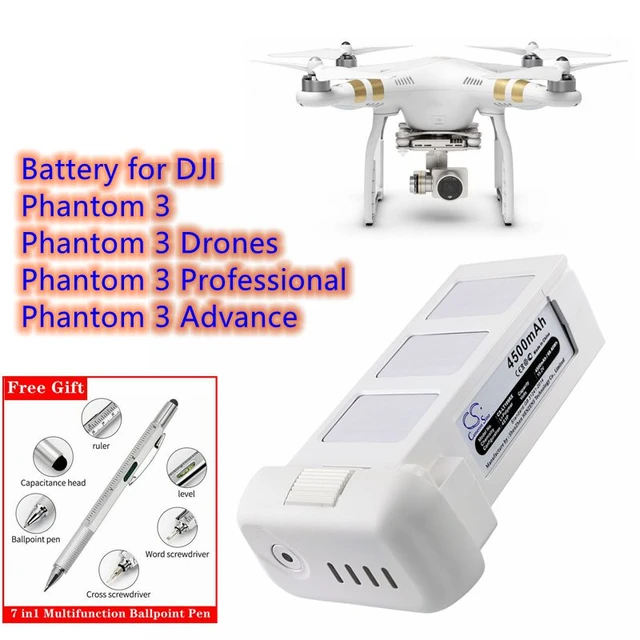 Drones Battery 15.2V/4500mAh PHA-3 for DJI Phantom 3, Professional, Advance
