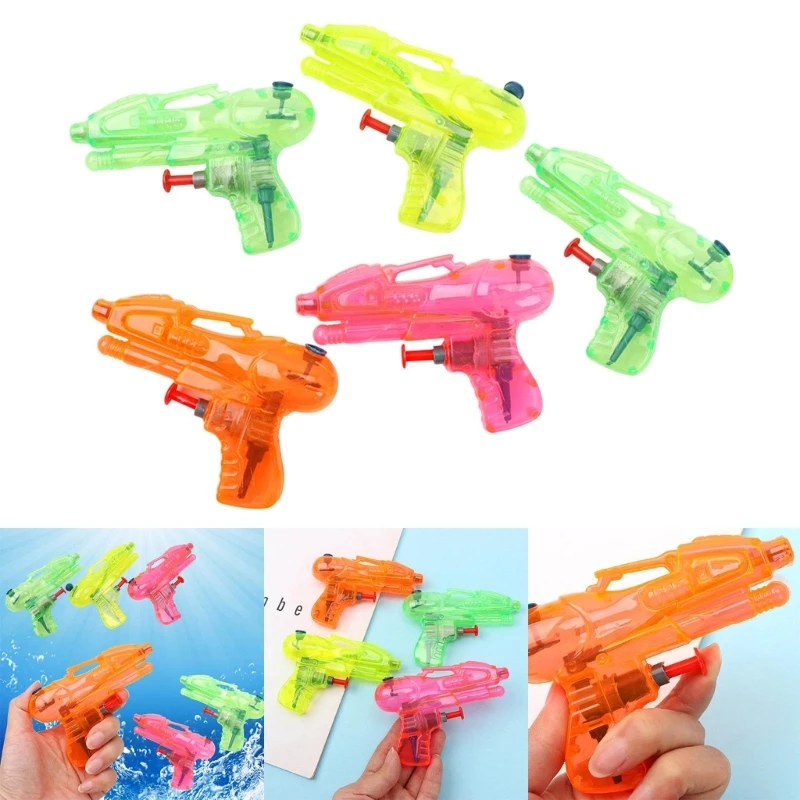 5 Pieces Plastic Water Guns Squirt Water Guns Children's Toy Plastic Color Random for Outdoor Beach Swimming Pool water guns
