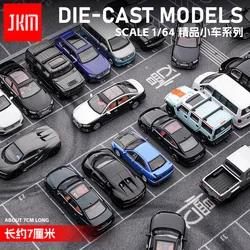 JKM 1/64 Audi A7 A8 A8L Alloy Car Model Series Static Model Collection Pocket Car Diecast