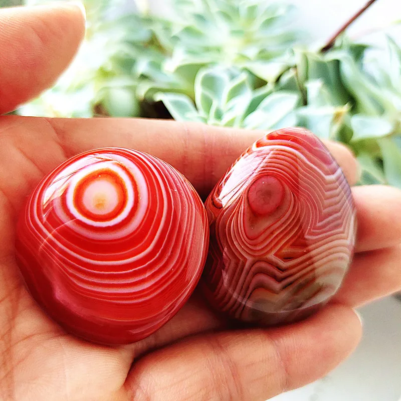 Natural Lace Stone Sardonyx Agate Palm Hand Play Witchcraft Meditation Spiritual Decor Home Decoration Healing Crystals 5