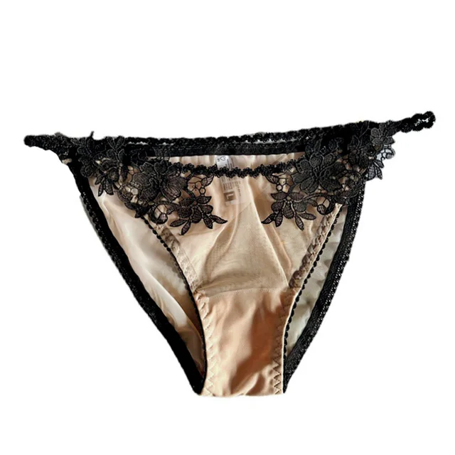 SP&CITY New Mesh Embroidered Hollowed Out Transparent Underwear Women's Flowers Sexy Lace Panties Breathable Seamless Briefs 4