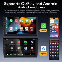 Autoradio GEARELEC 2DIN Android 14 9 pouces Lecteur multimédia de voiture Android Auto Carplay GPS universel Audio Stéréo FM WIFI BT Écran tactile HD 7