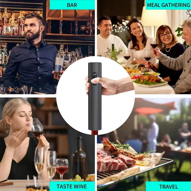 Electric Wine Bottle Opener Automatic Red Corkscrew