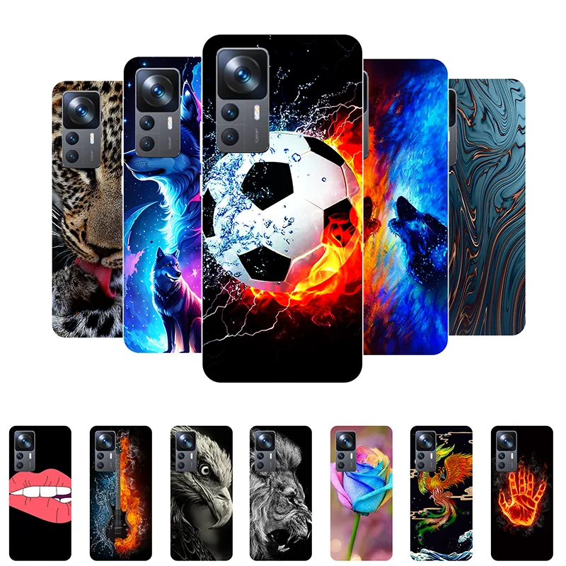 Per Xiaomi 12T Case Football Soft Custodie Posteriori In Silicone Per Xiaomi 12T Pro 12Tpro Mi 12T Cover Per Telefono Xiaomi12T Etui Funda