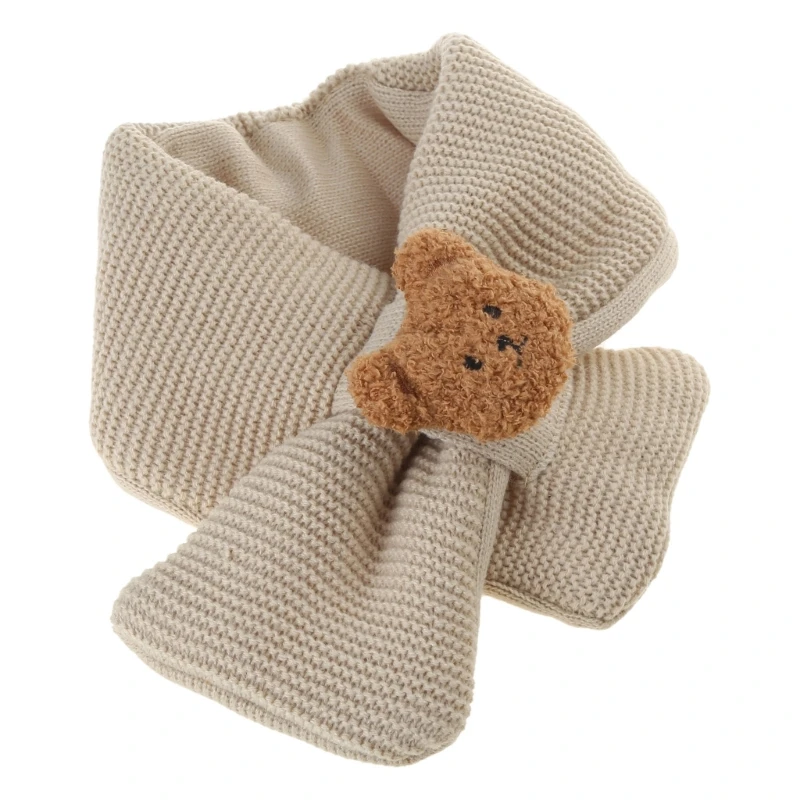 Warm Winter Scarves Bear Scarf Kids Boy Girl Soft Wool Thicken Neck Cover 0