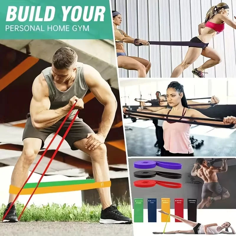 5-Piece Yoga Resistance Bands Set for Strength Training and Body Sculpting