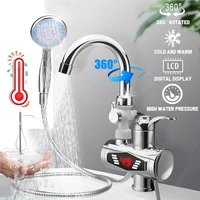 Robinet de chauffe-eau électrique ue 220V 3000W, avec pomme de douche 3S, chauffage rapide, eau chaude instantanée pour la cuisine 1