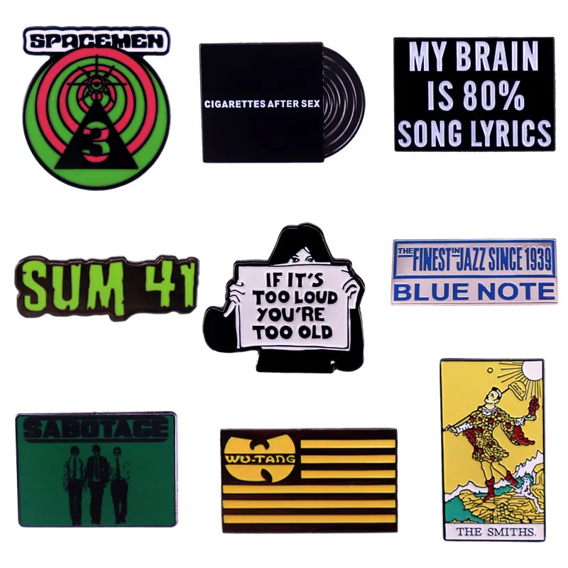 VariousMusicLyricsRockBandLogoBadgesOriginalityArtistic