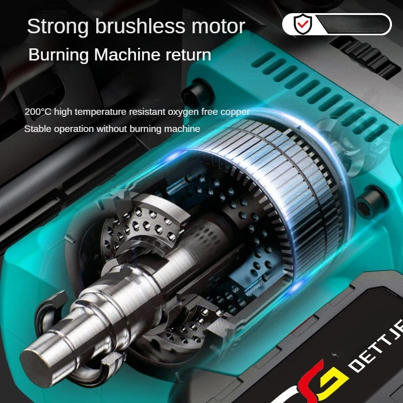 Portable 12-inch Cordless Chainsaw Outdoor Felling Saw Electric Brushless High-power Single-handed Chainsaw Pruning Machine 3