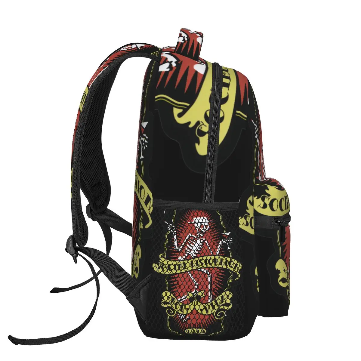 Social Distortion Winged Wheel Casual Backpack Unisex Students Leisure Travel Computer Backpack