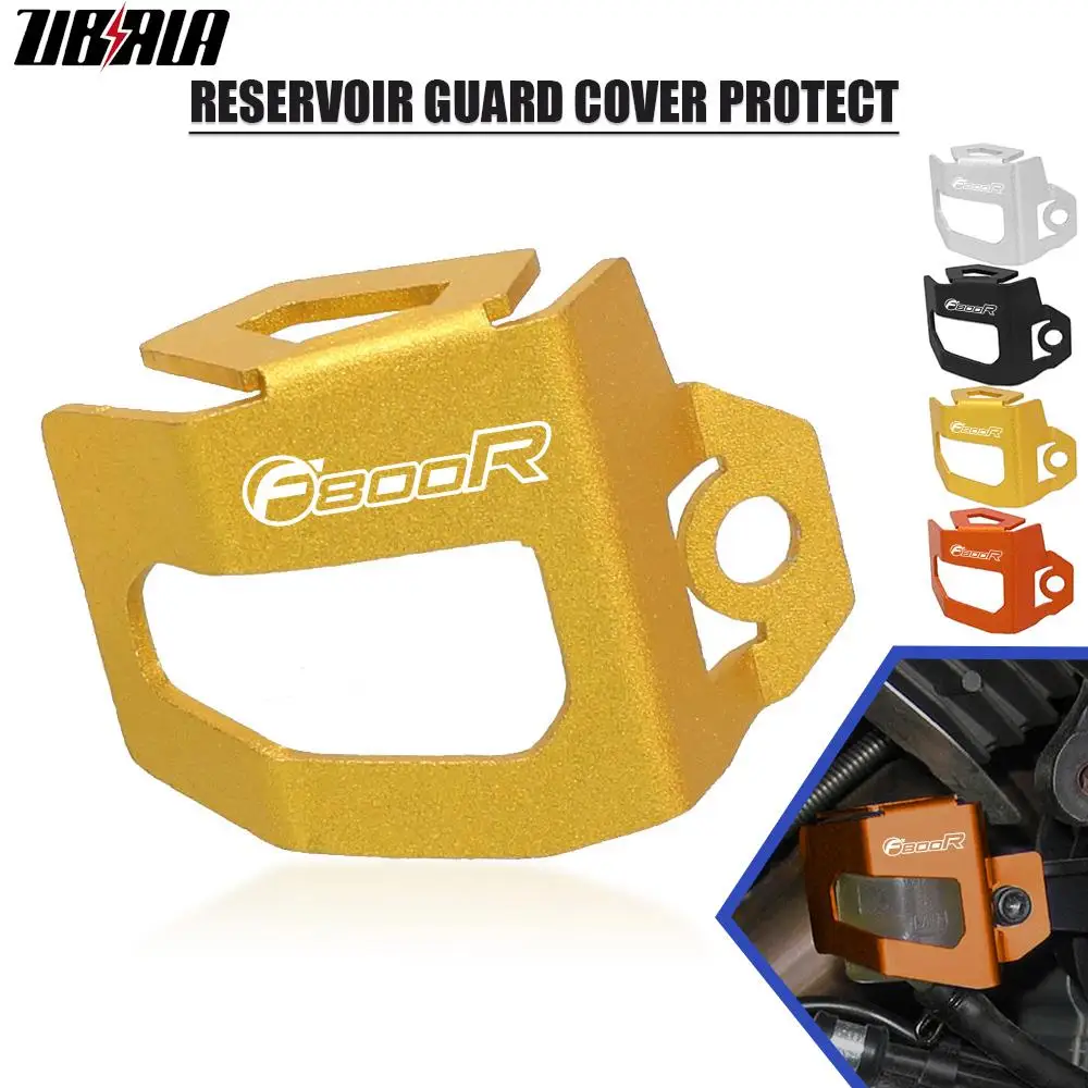 

F800R LOGO Motorcycle Rear Brake Fluid Reservoir Guard Cover Oil Cap Protect For BMW F 800 R 2008-2018 2017 2016 2015 2014 2013