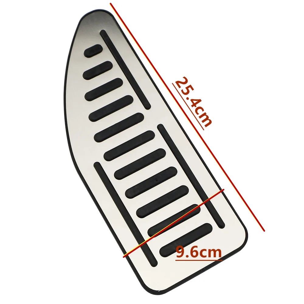 Car Pedal Cover For Ford Fiesta MK7 2009-2015 Ecosport 2012-Accelerator Gas Pedals Pads Aluminium Alloy Rubber