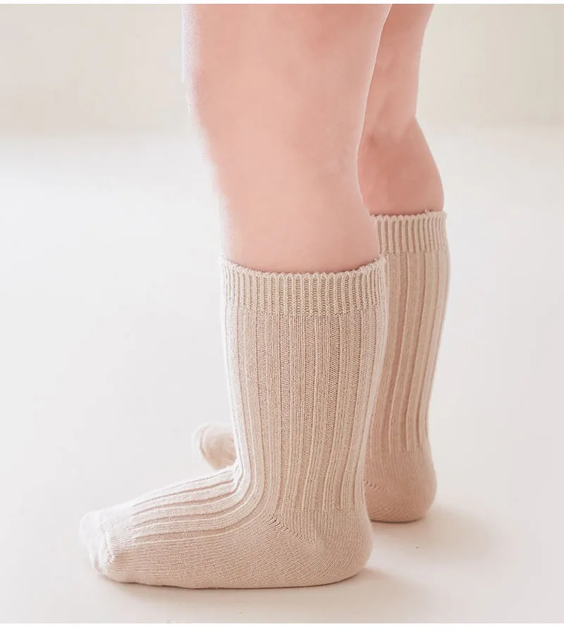 Cute Solid Color Baby Girls Floor Socks