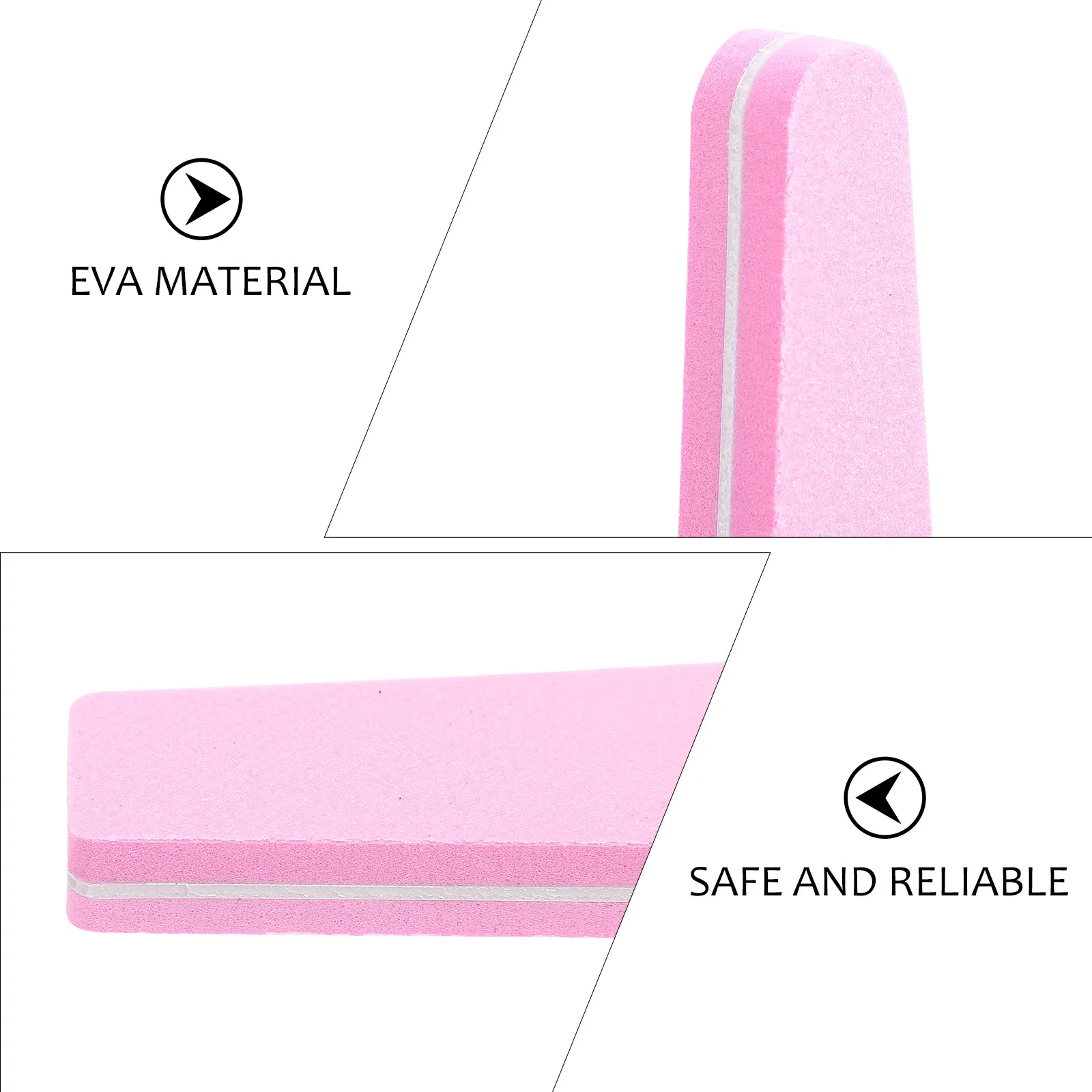 20개 스펀지 네일 파일 전문 매니큐어 페디큐어 도구, 자연스러운 인조 발톱용, 부드럽고 안전한 네일 케어, 광택 버퍼